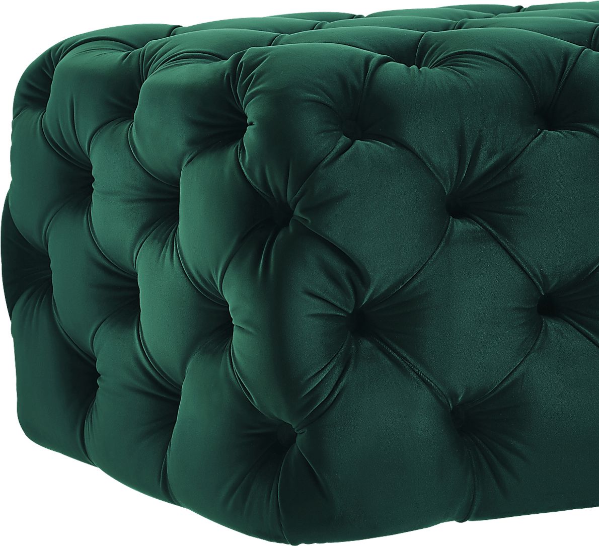 Layla Quinn Green Ottoman - Rooms To Go