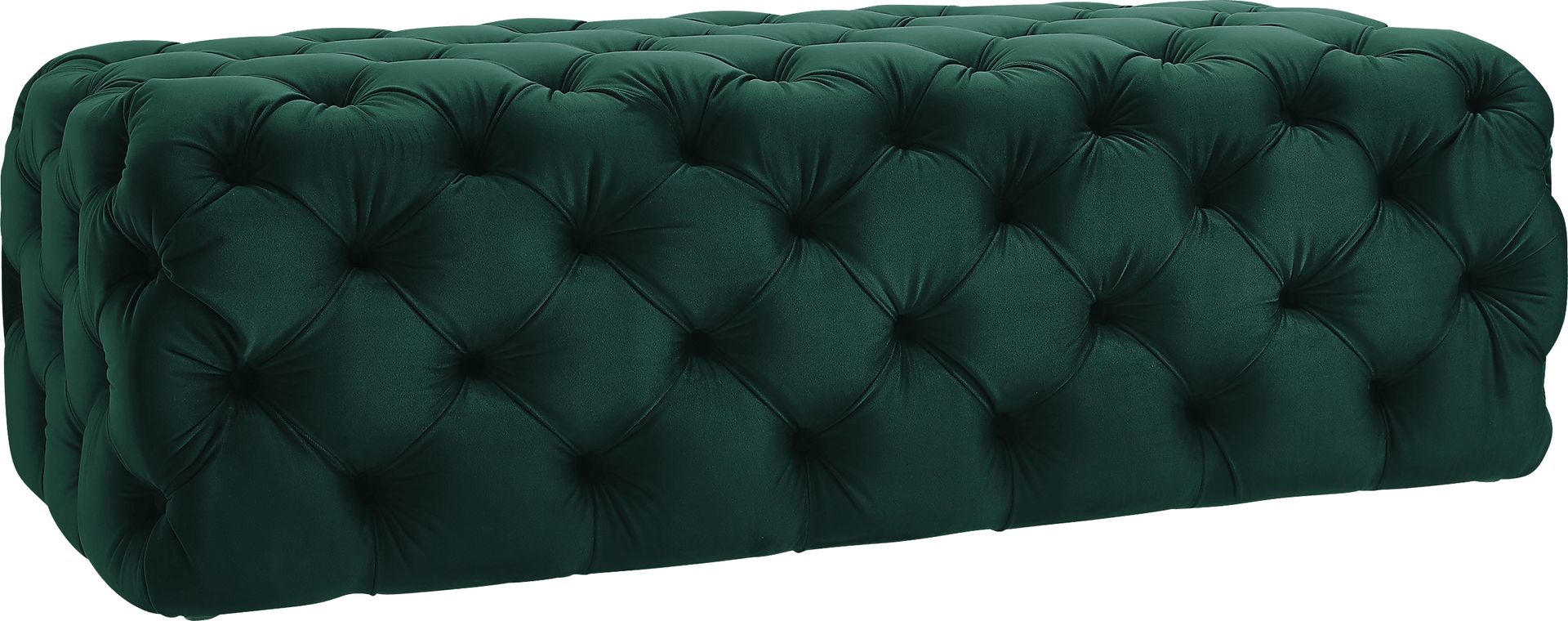 Layla Quinn Green Ottoman - Image 1