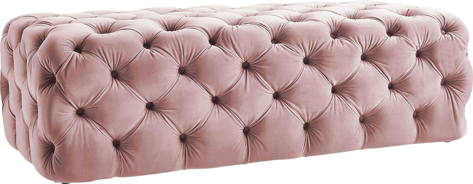 Layla Quinn Mauve Ottoman - Image 1