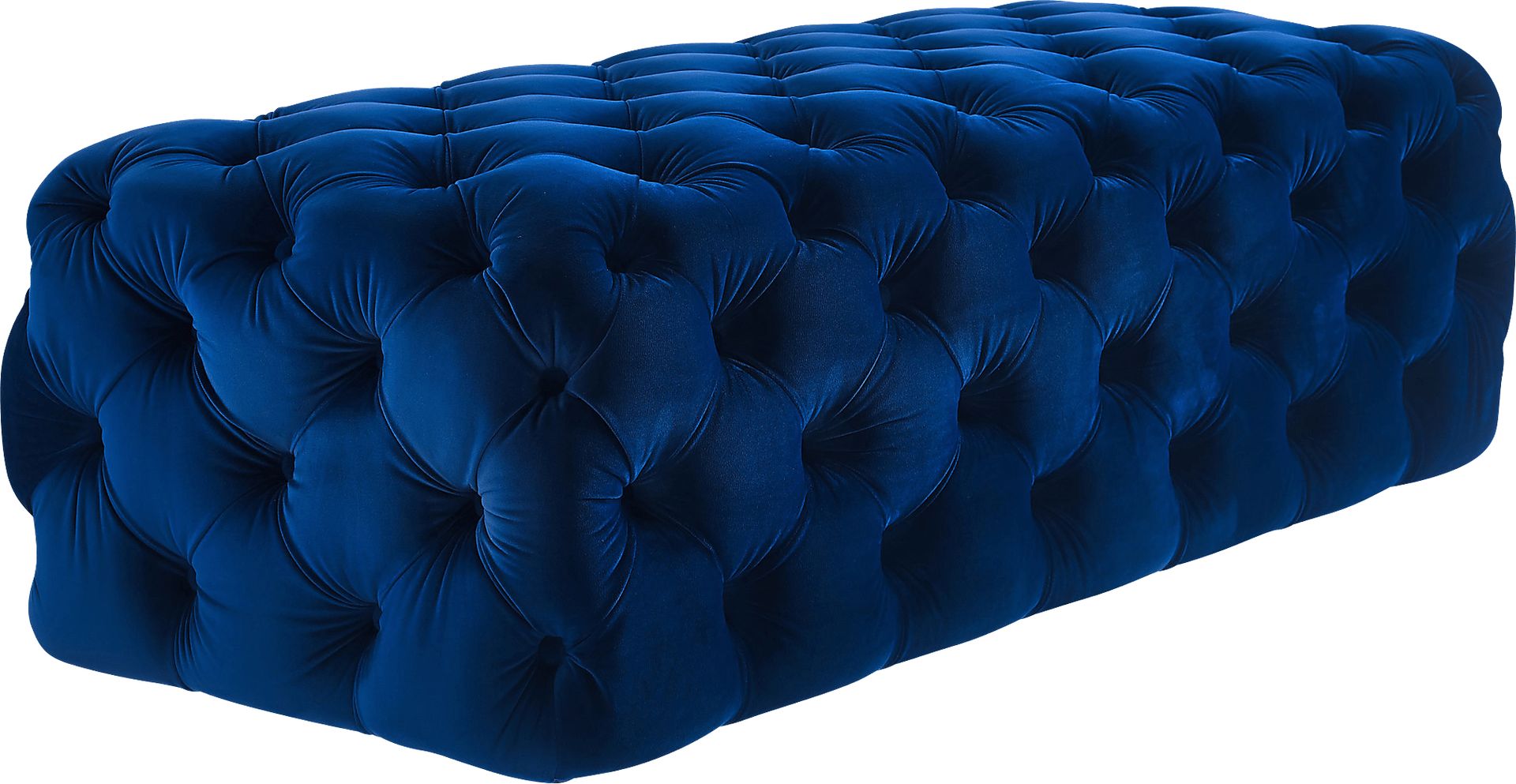 Layla Quinn Navy Ottoman - Image 2