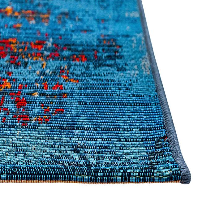 Laylah Blue 6'6 x 9'4 Indoor/Outdoor Rug - Thumbnail - Image 2