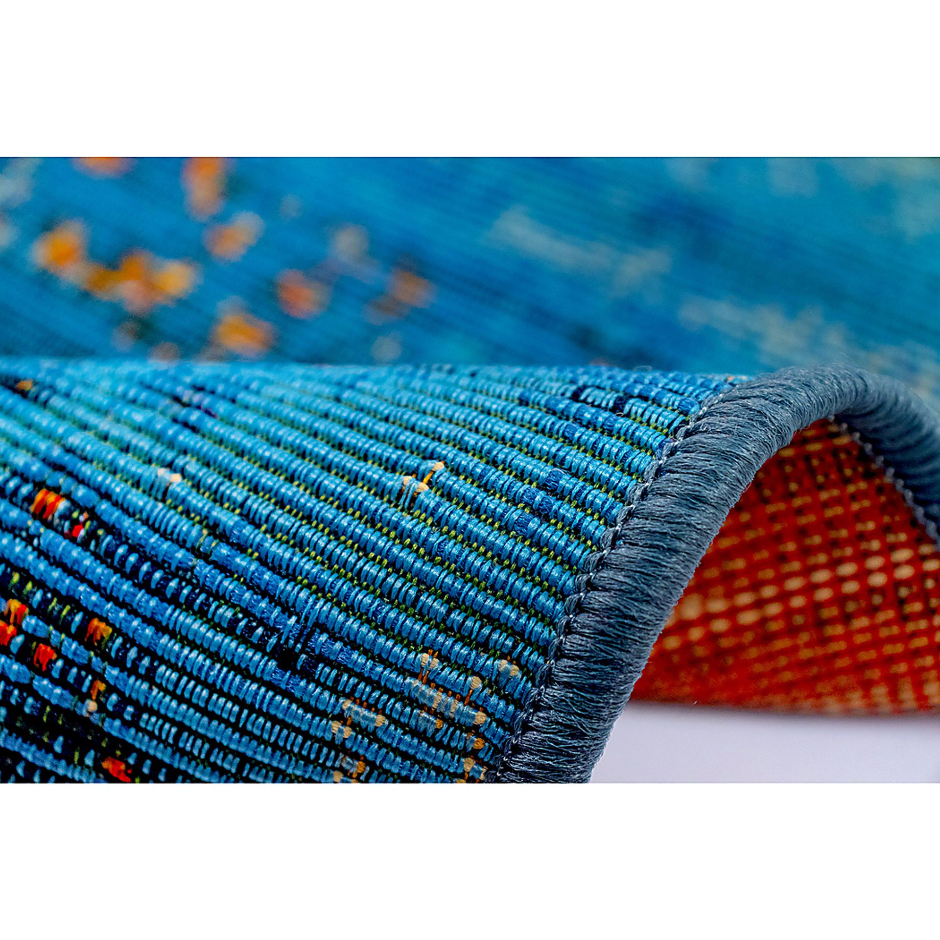 Laylah Blue 6'6 x 9'4 Indoor/Outdoor Rug - Image 3