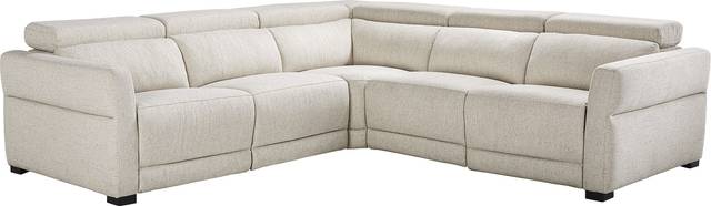 Layton Beige 3 Pc Dual Power Reclining Sectional - Thumbnail - Image 3