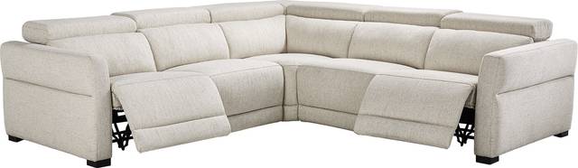 Layton Beige 3 Pc Dual Power Reclining Sectional - Thumbnail - Image 1