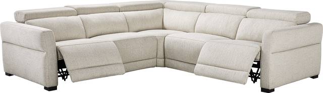 Layton Beige 3 Pc Dual Power Reclining Sectional - Thumbnail - Image 1