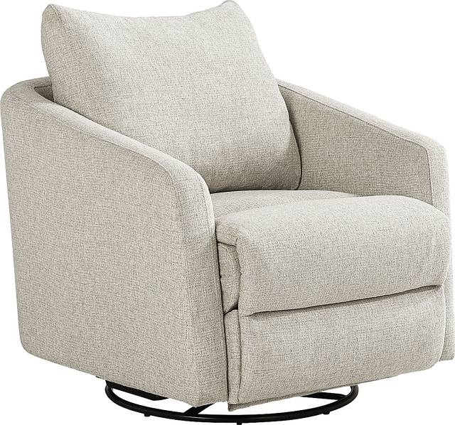 Layton Beige Power Swivel Chair - Thumbnail - Image 3