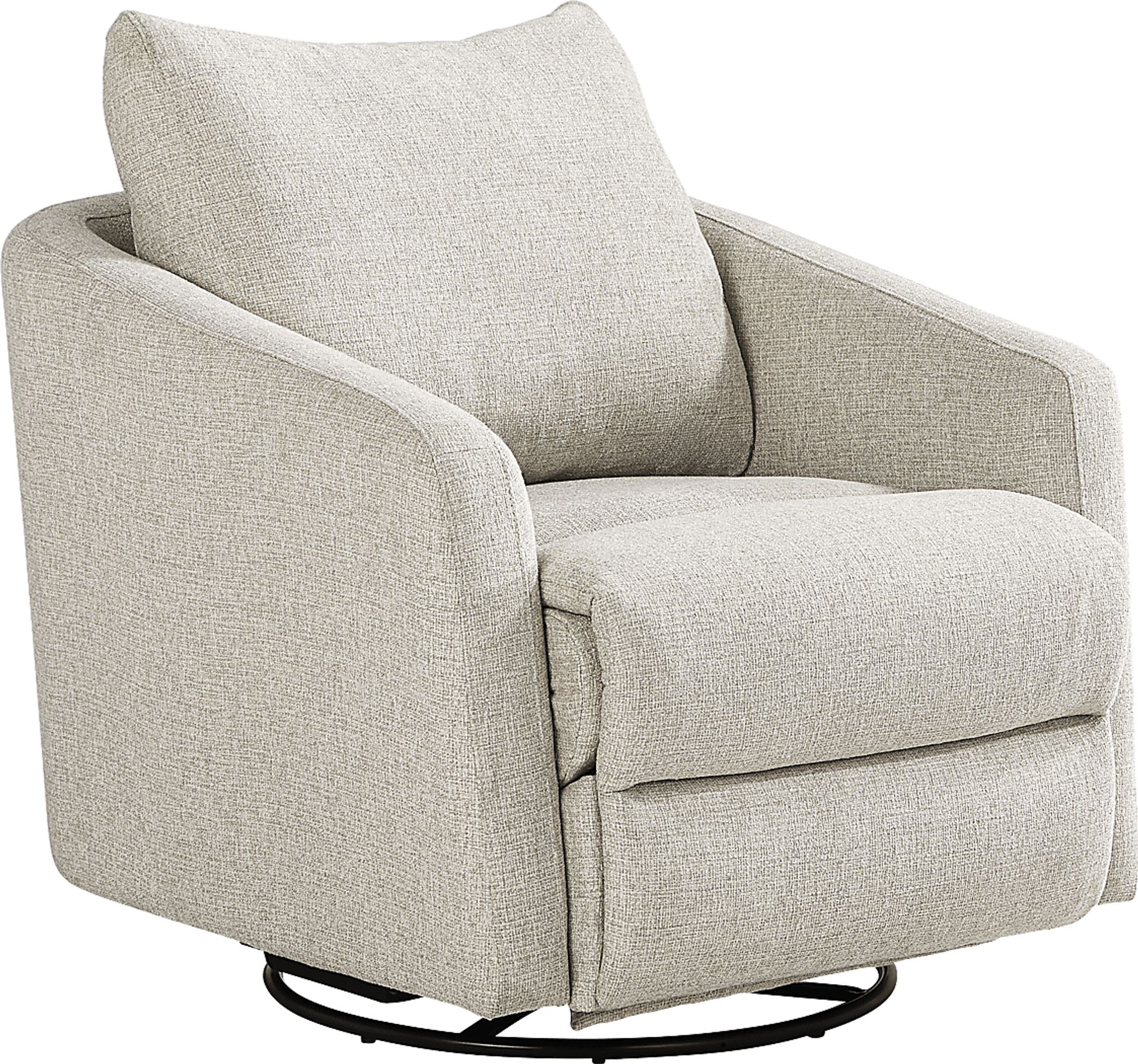 Layton Beige Power Swivel Chair - Image 3