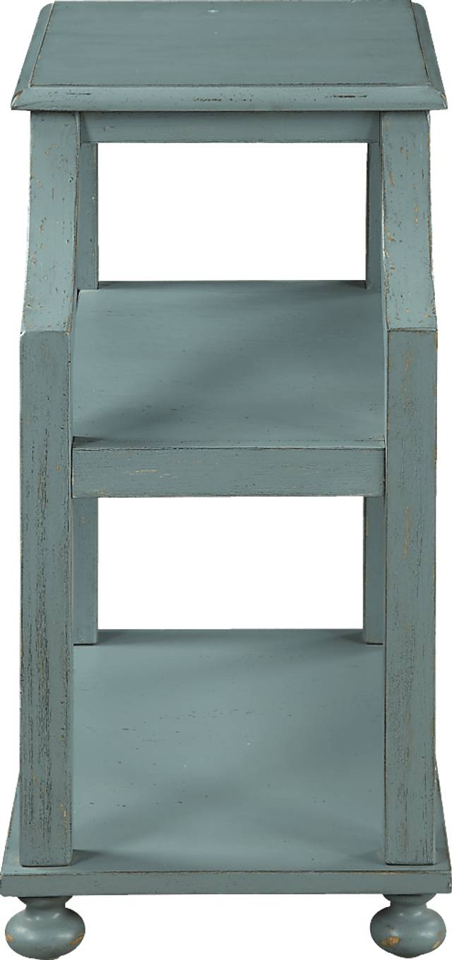 Layton Teal Accent Table - Thumbnail - Image 2