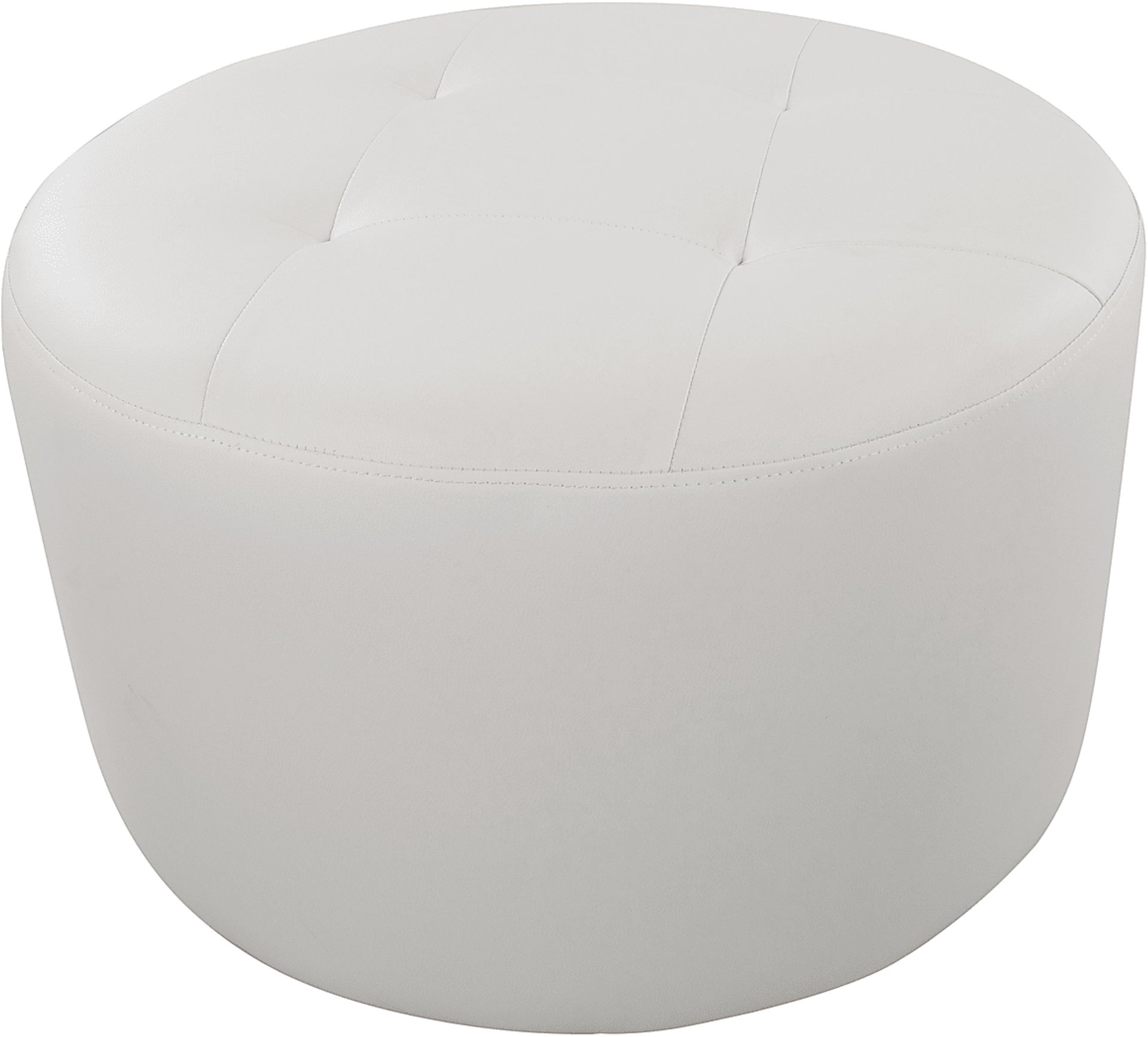 Lazard White Accent Ottoman - Image 2