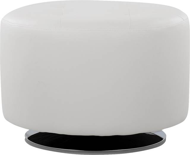Lazard White Accent Ottoman - Thumbnail - Image 1