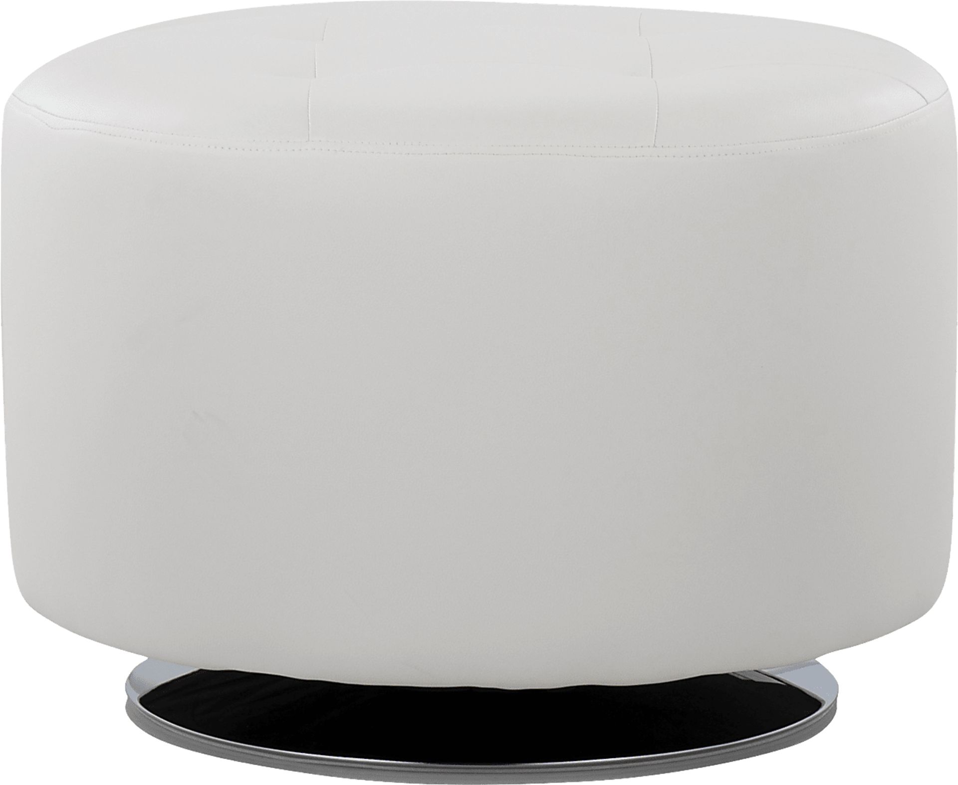 Lazard White Accent Ottoman - Image 1