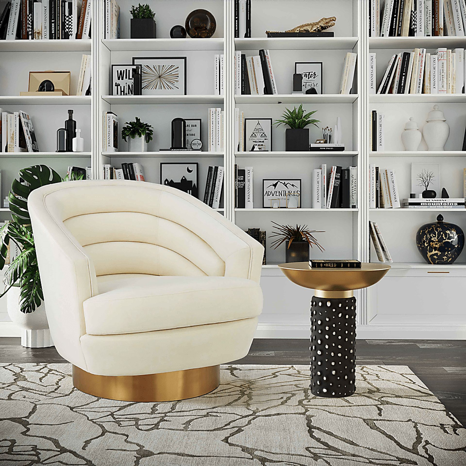 Lazelle Brass Accent Table - Image 6