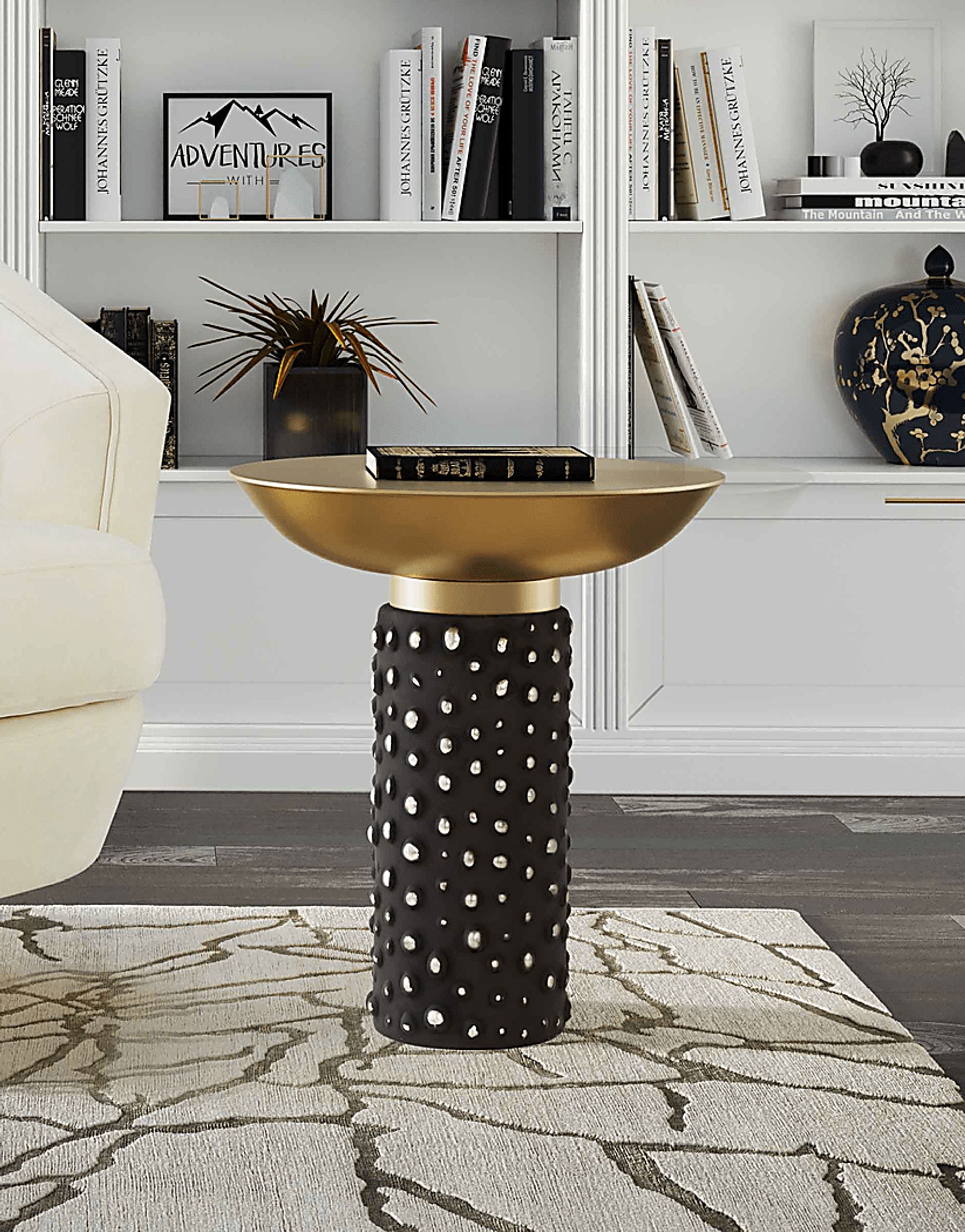 Lazelle Brass Accent Table - Image 7