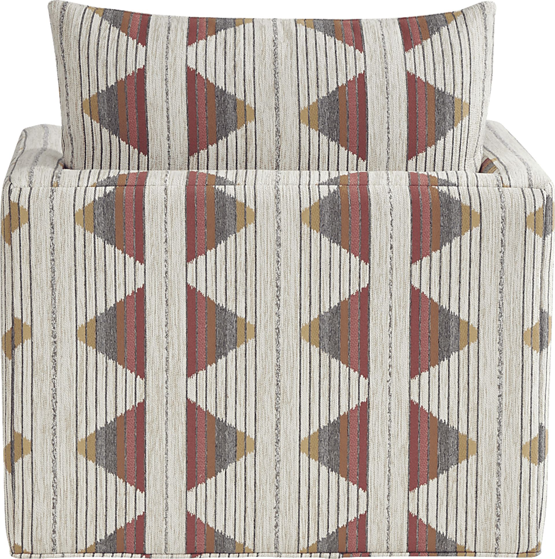Lazo Red Swivel Accent Chair - Image 3