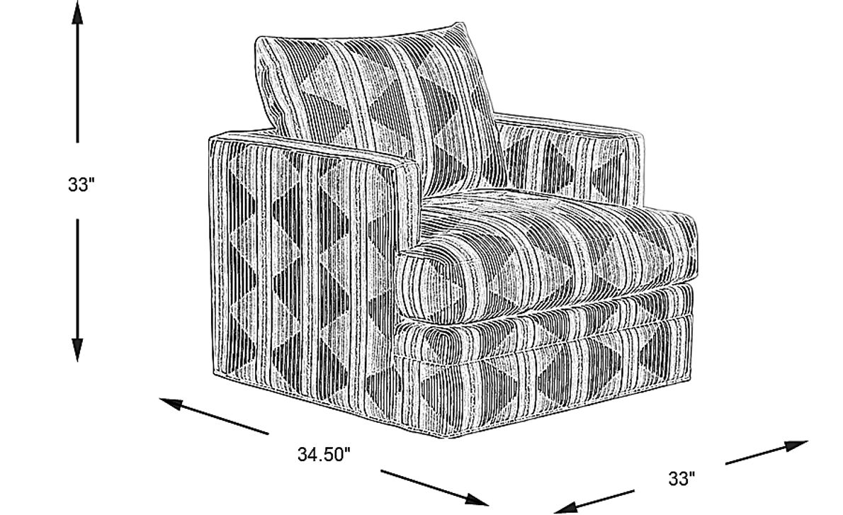 Isofa Accents Swivel Accent Chair