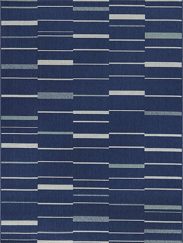 Lazuli Dark Blue 5'3 X 7' Indoor/Outdoor Rug - Thumbnail - Image 1
