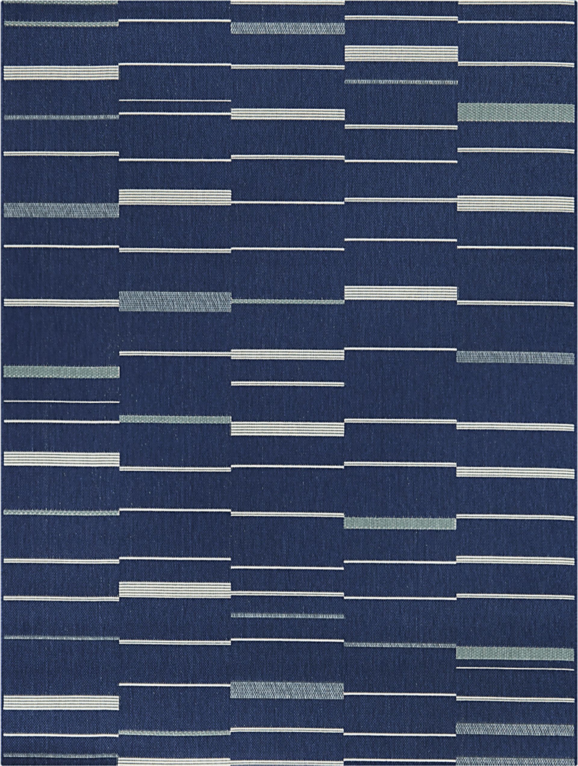 Lazuli Dark Blue 7'10 x 10' Indoor/Outdoor Rug - Image 1
