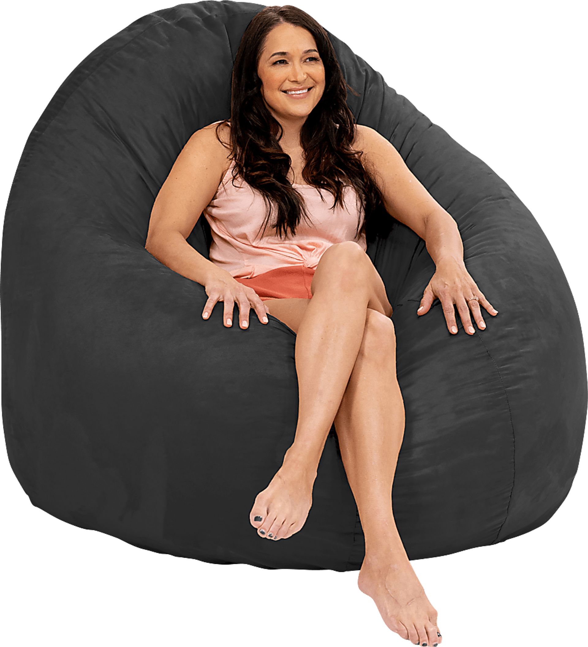 Lazy Dayz Black Bean Bag Chair - Image 11