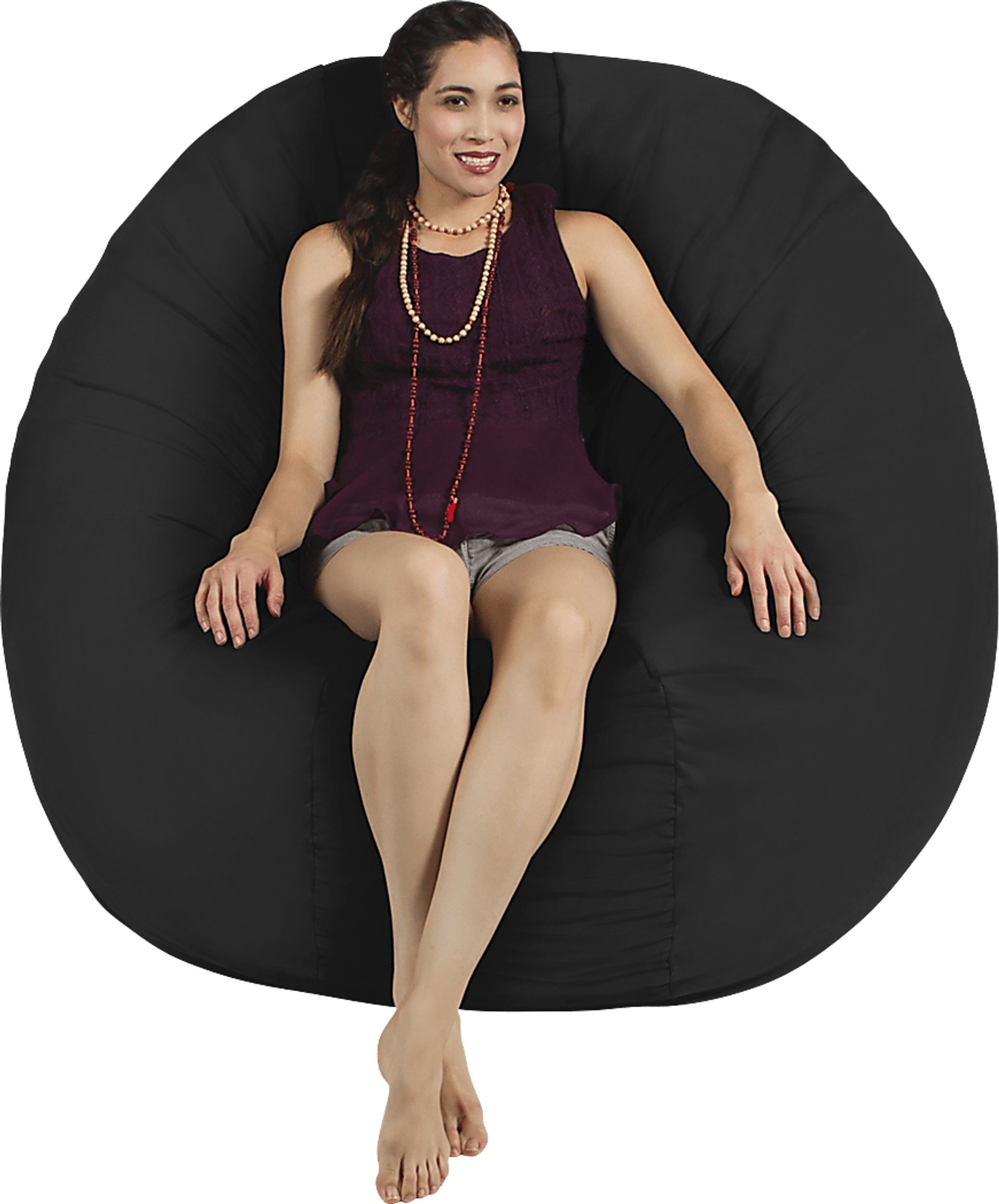 Lazy Dayz Black Bean Bag Chair - Image 3