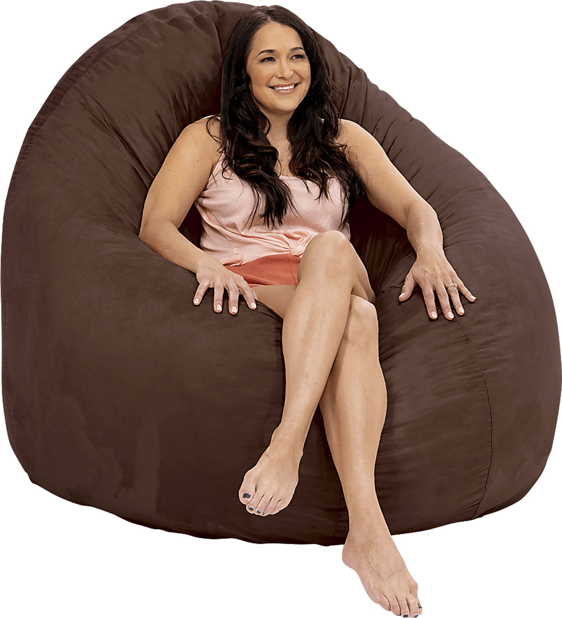 Lazy Days Brown Bean Bag Chair - Image 11