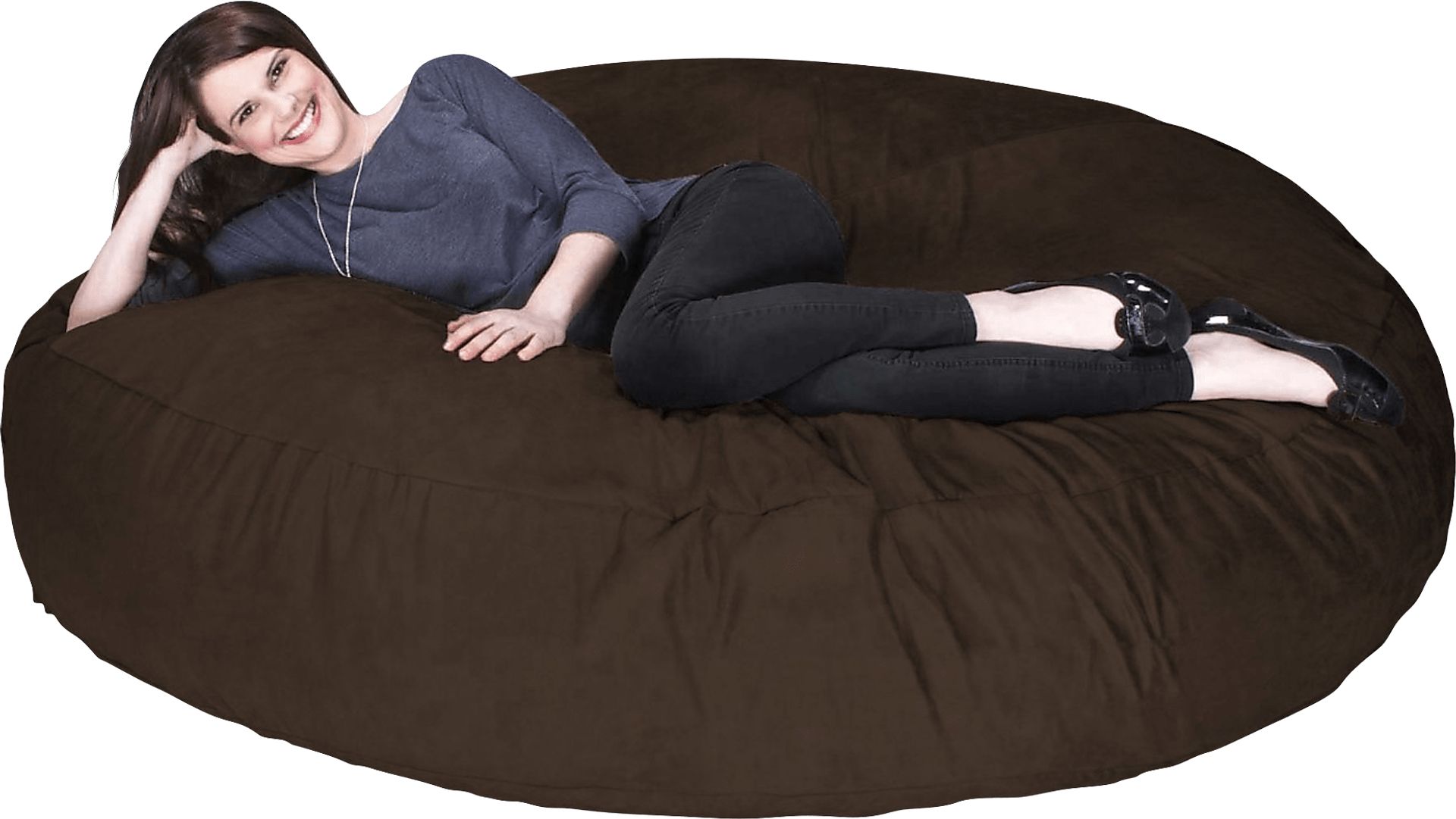 Lazy Days Brown Bean Bag Chair - Image 2