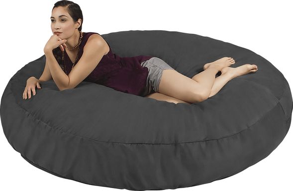 Lazy Dayz Gray Bean Bag Chair