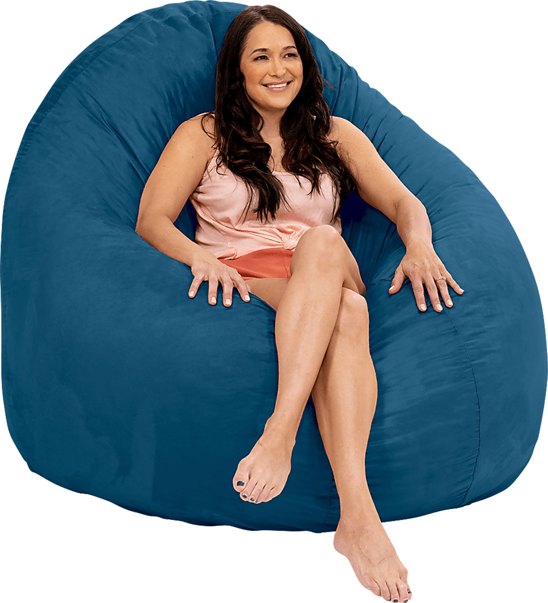 Lazy Dayz Navy Bean Bag Chair - Image 11