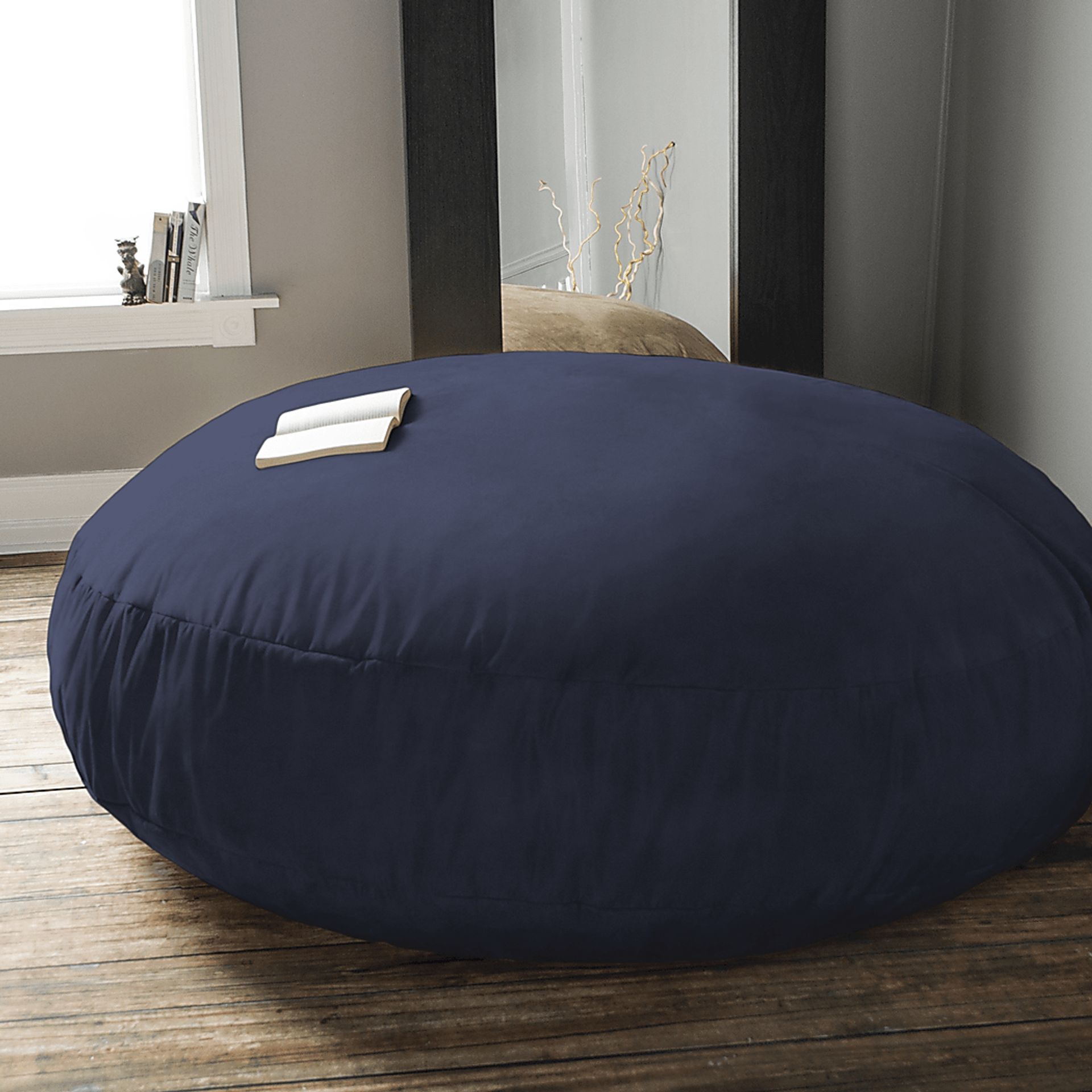 Lazy Dayz Navy Bean Bag Chair - Image 6