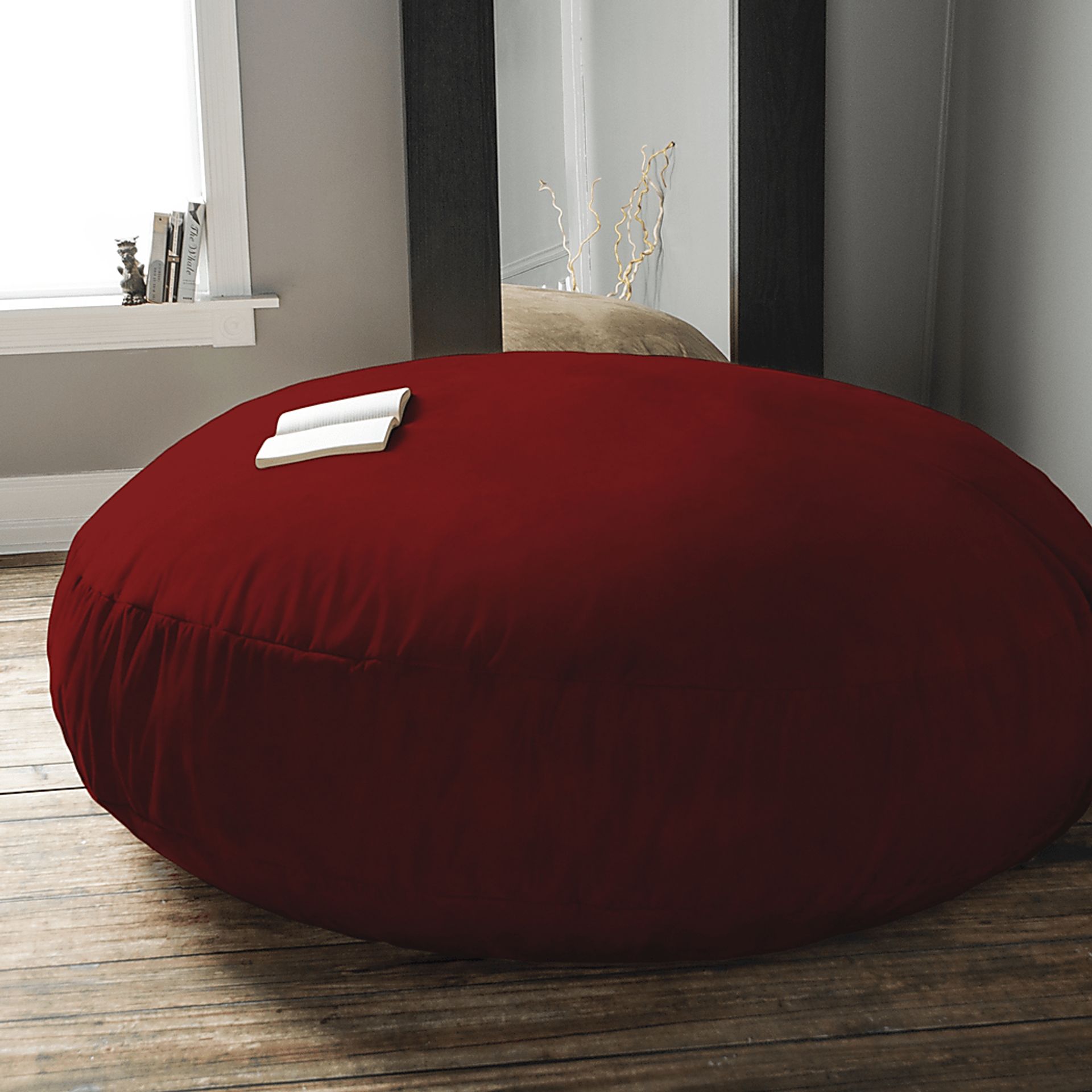 Lazy Dayz Red Bean Bag Chair - Image 6
