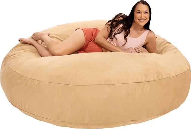 Lazy Dayz Tan Bean Bag Chair - Thumbnail - Image 10
