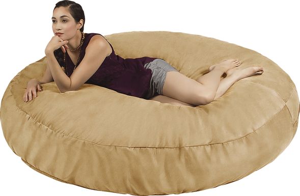 Lazy Dayz Tan Bean Bag Chair
