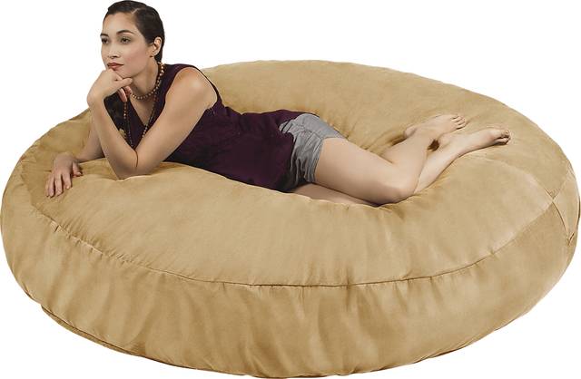 Lazy Dayz Tan Bean Bag Chair - Thumbnail - Image 1