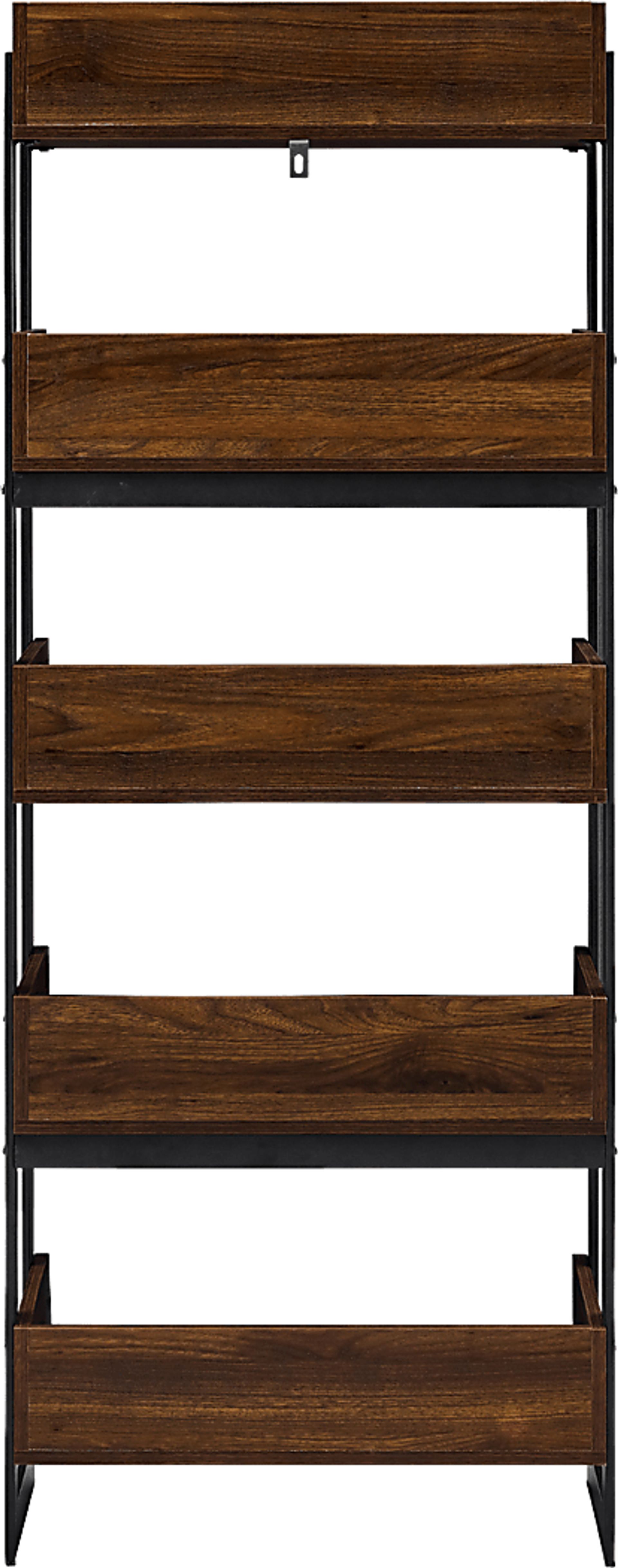 Leadenhall Walnut Bookcase - Image 4