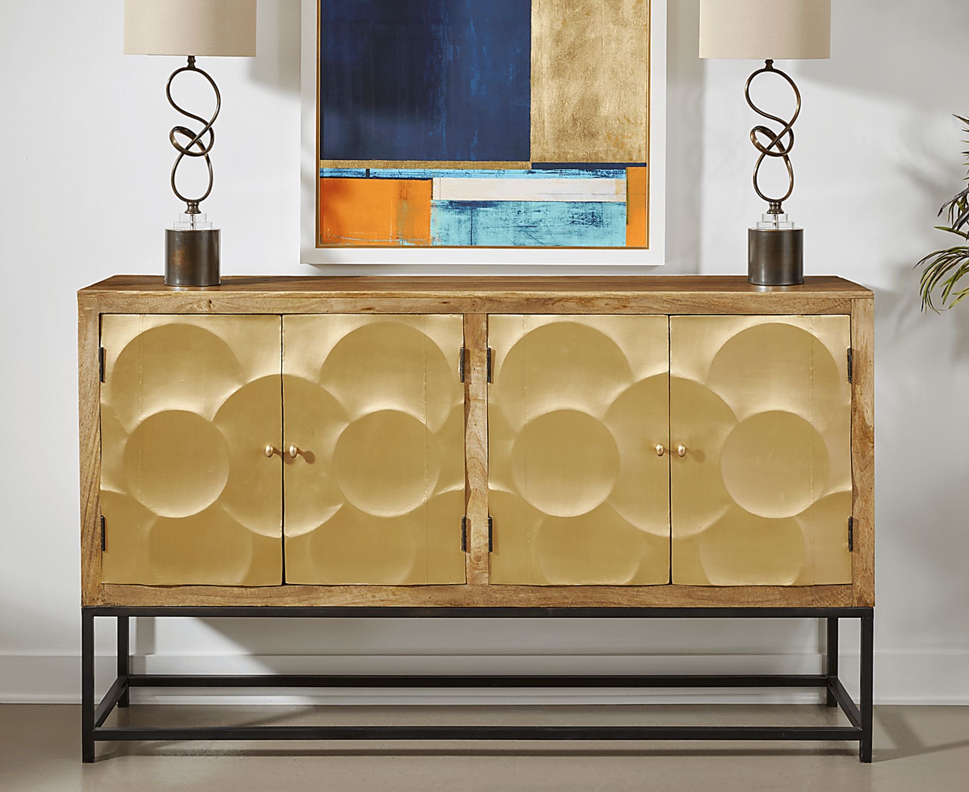 Leafland Brown Accent Cabinet - Image 2