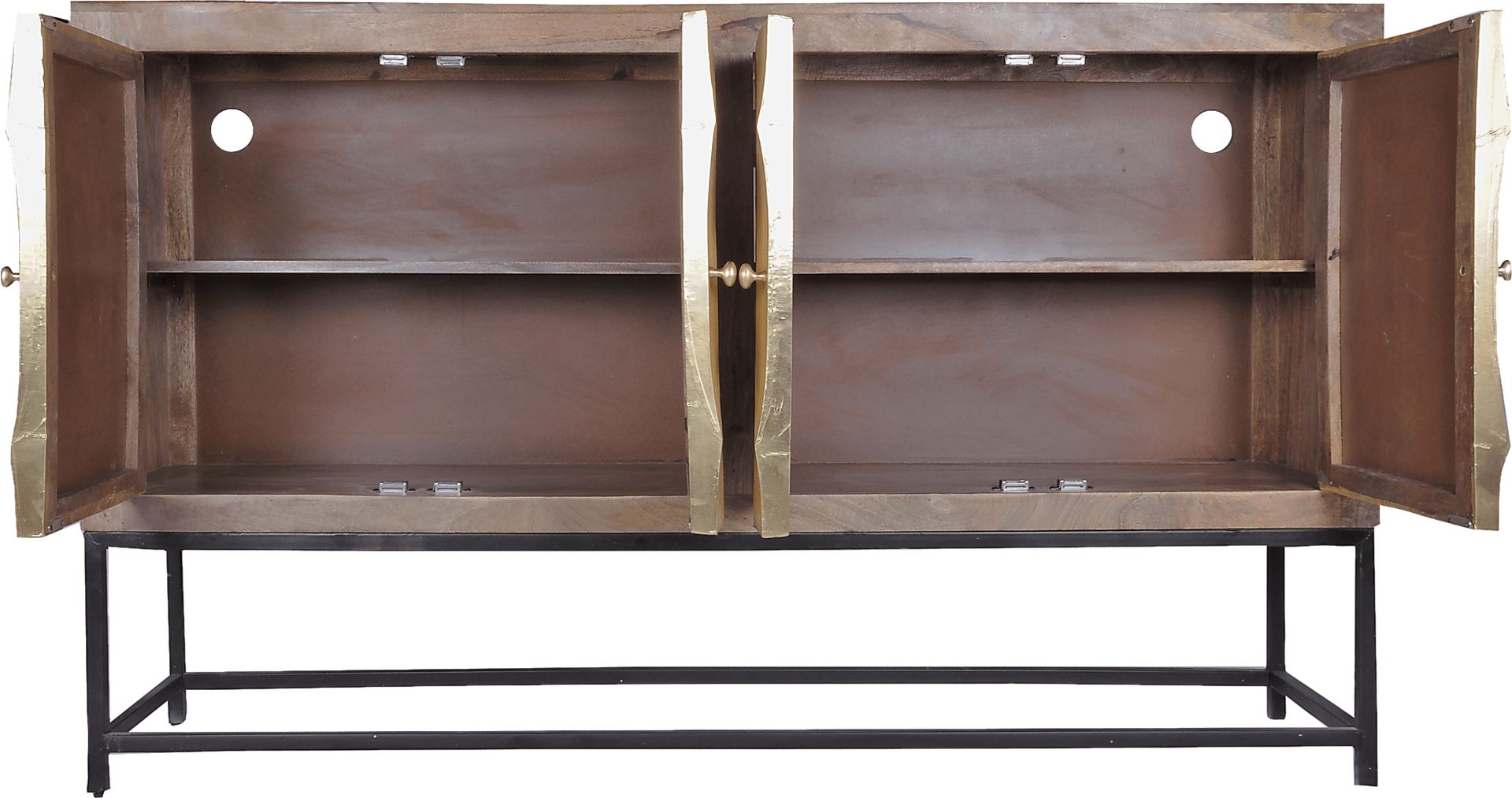 Leafland Brown Accent Cabinet - Image 4