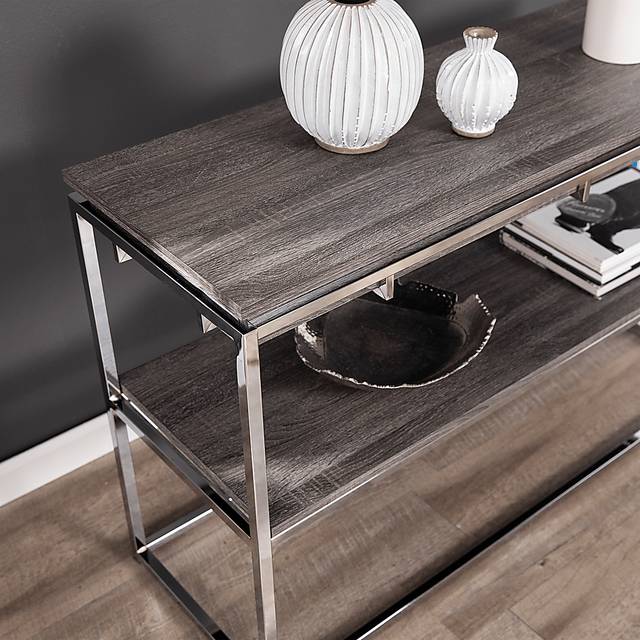 Leaflane Black Oak Console Table - Thumbnail - Image 3