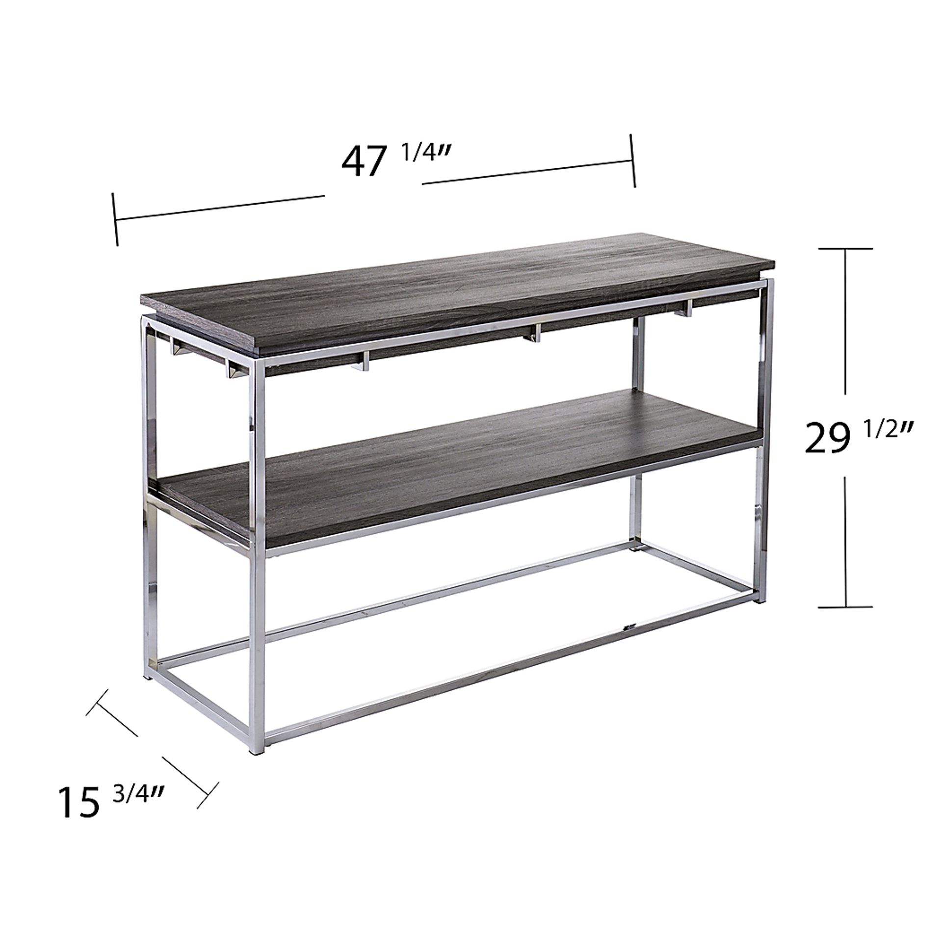 Leaflane Black Oak Console Table - Image 5