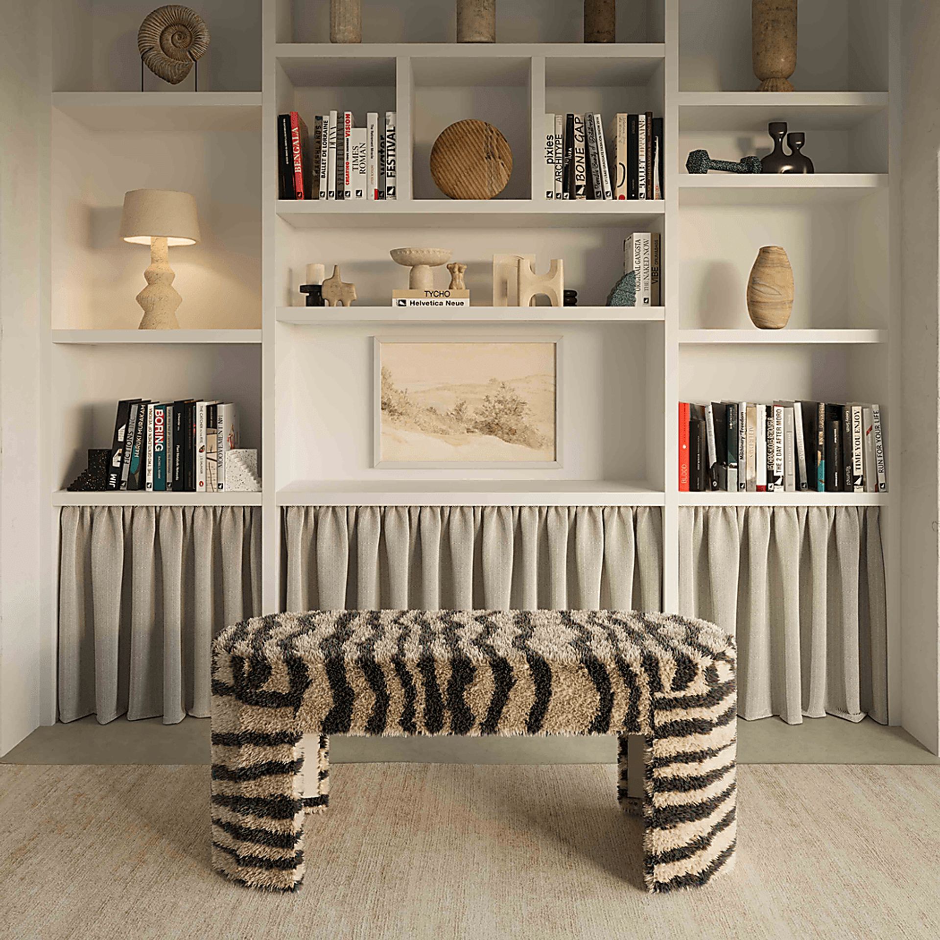 Leafwing Brown Accent Bench - Image 2