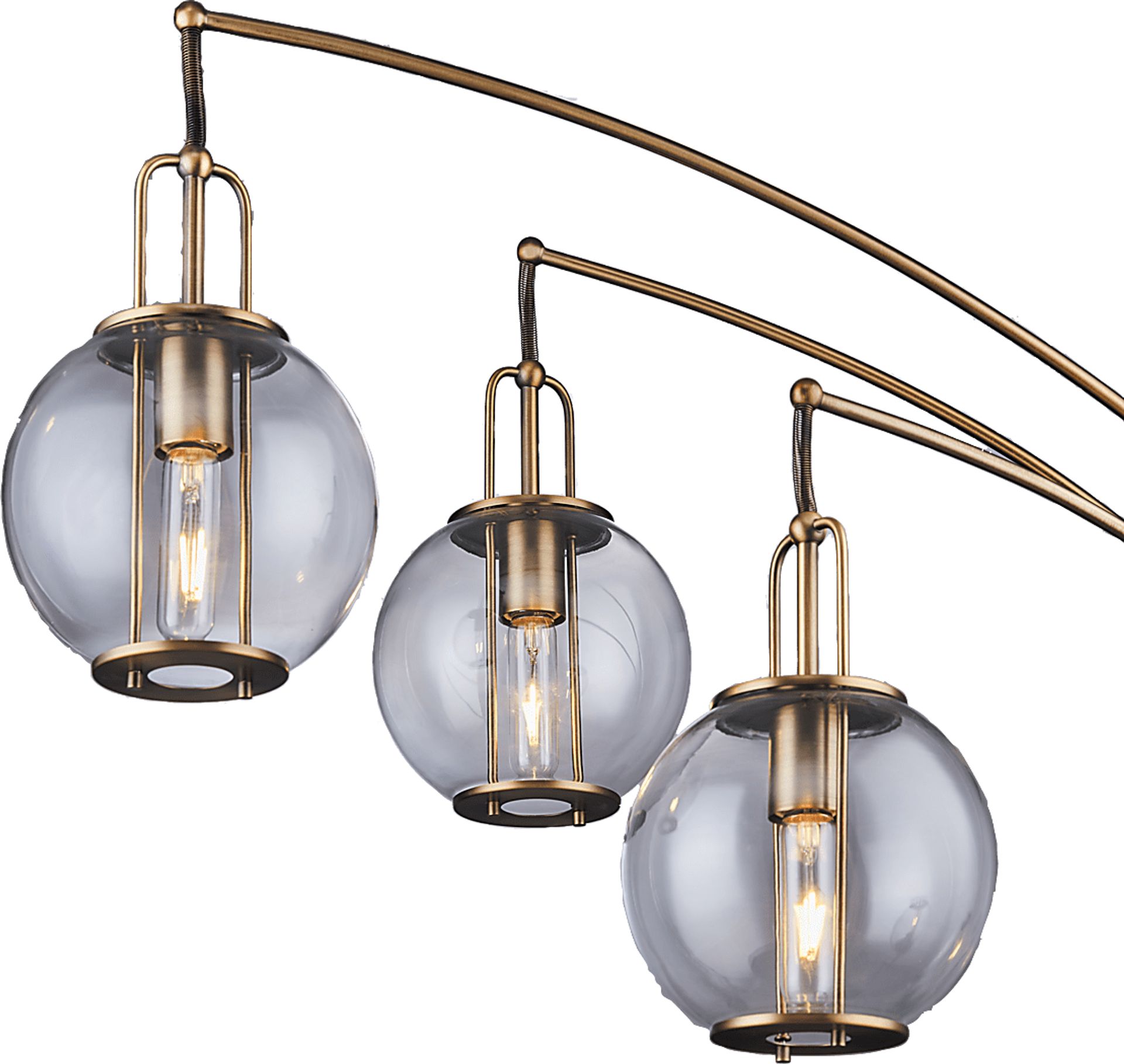 Leahey Isle Gold Floor Lamp - Image 3