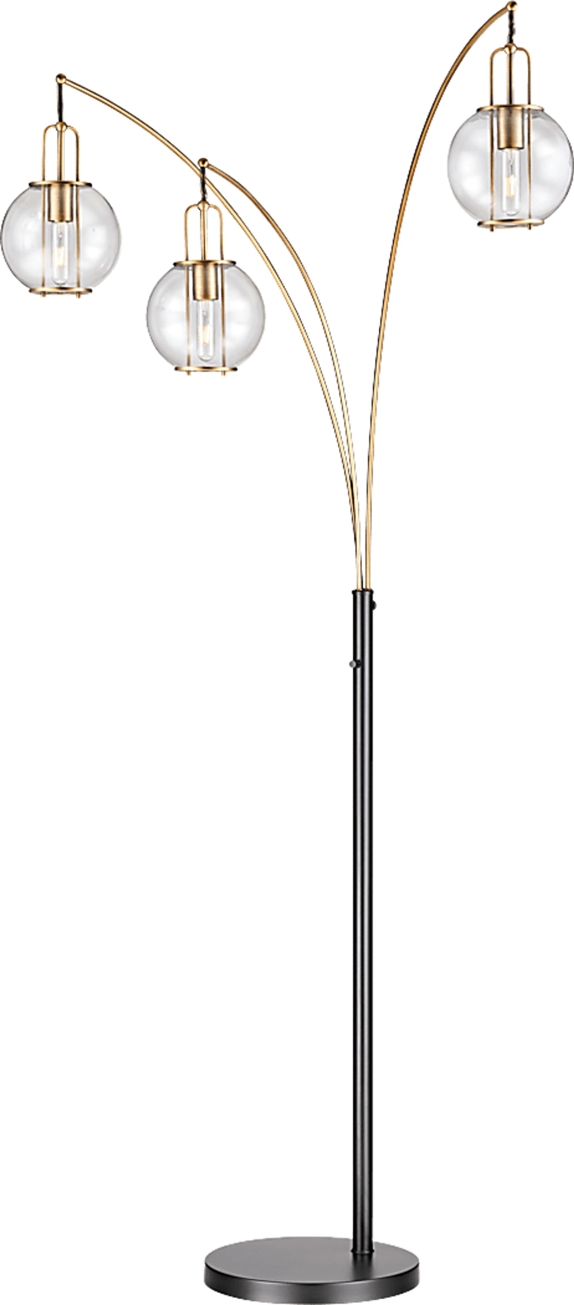 Leahey Isle Gold Floor Lamp - Image 1