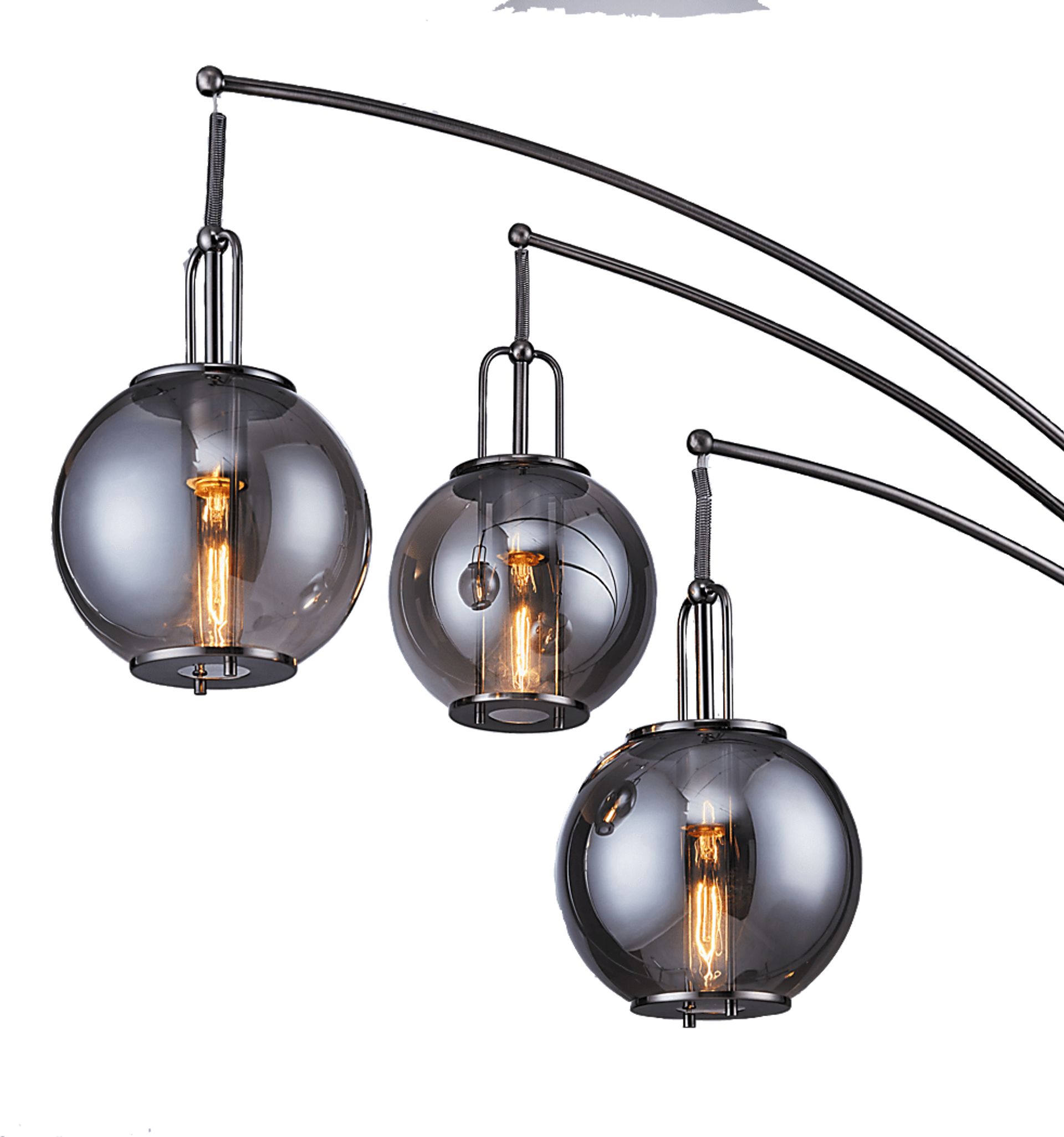 Leahey Isle Gunmetal Floor Lamp - Image 3