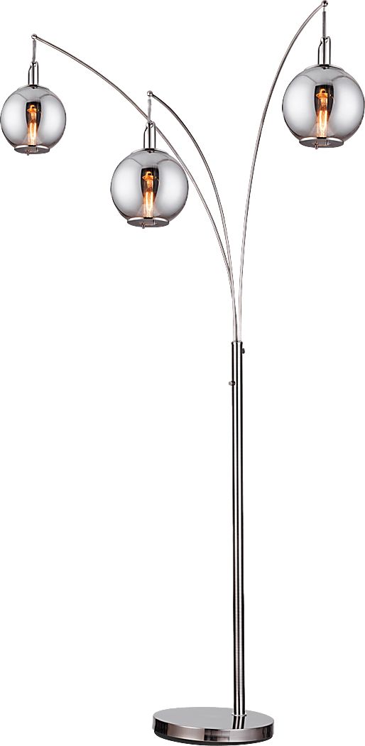 Leahey Isle Gunmetal Floor Lamp