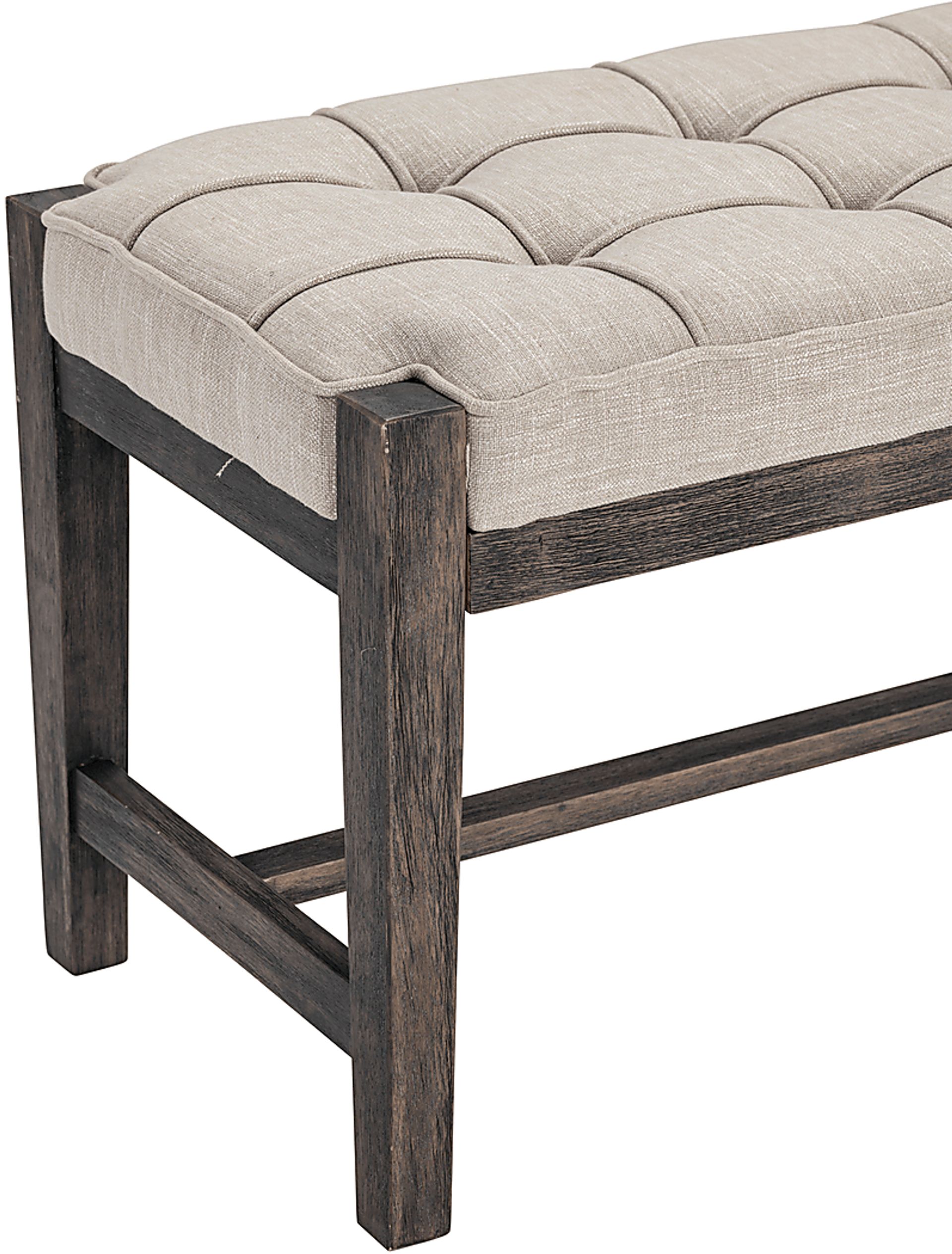 Leahren Gray Accent Bench - Image 3
