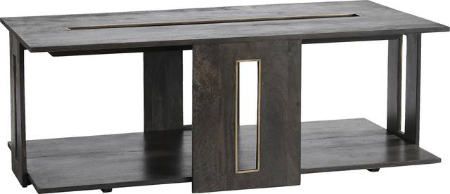 Leahy Dark Brown Cocktail Table - Thumbnail - Image 1