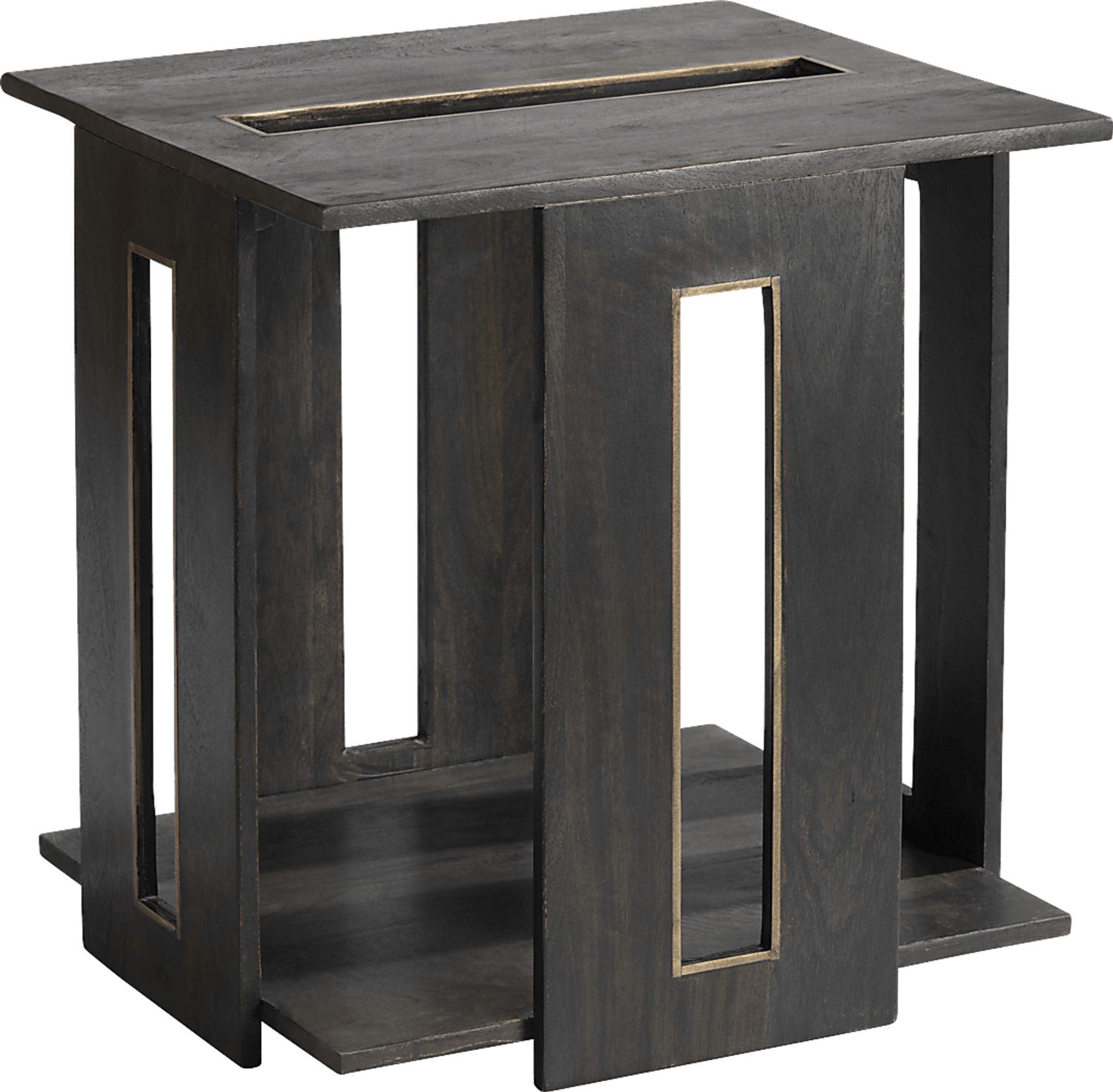 Leahy Dark Brown End Table - Image 1