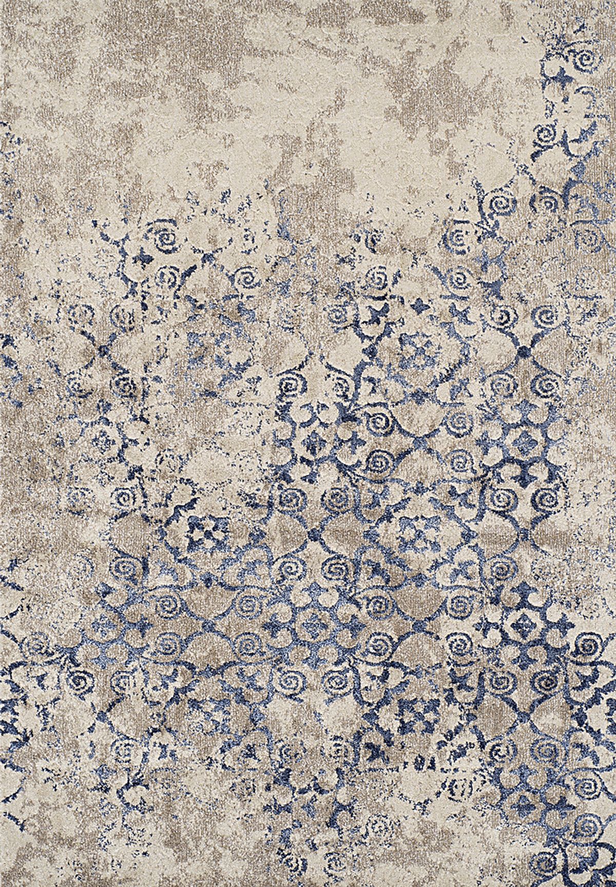 Lealla Blue Rug | Rooms to Go