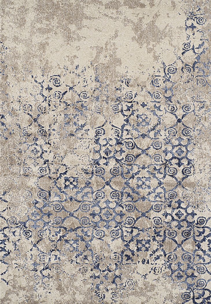Lealla Blue 5' x 8' Rug