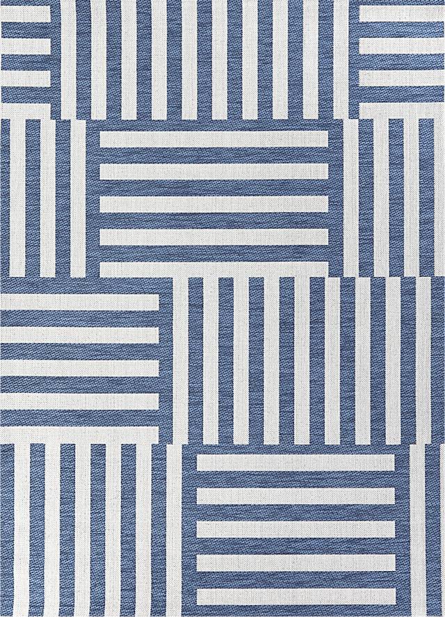 Leandro Blue 7'10" x 10' Rug - Thumbnail - Image 1