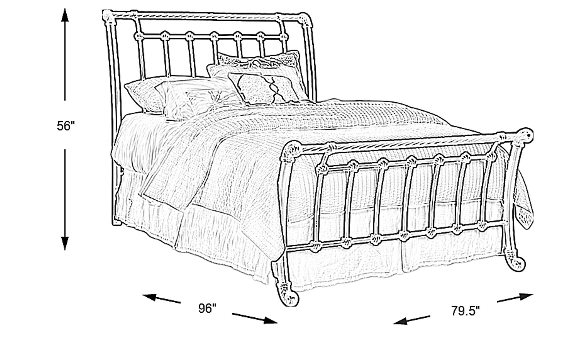 Dimension Image. Please refer to the Dimension Tab on this page for dimension details.