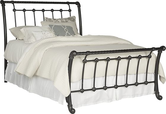 Leanna Black 3 Pc Queen Sleigh Bed